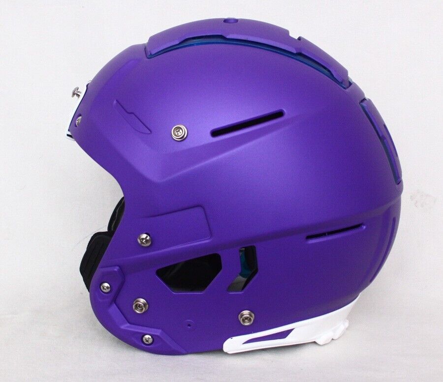 Lot of 2 Customer SEND IN Football Helmet for Minnesota Vikings Matte Purple Metallic Painting Service Plus DNA Padding
