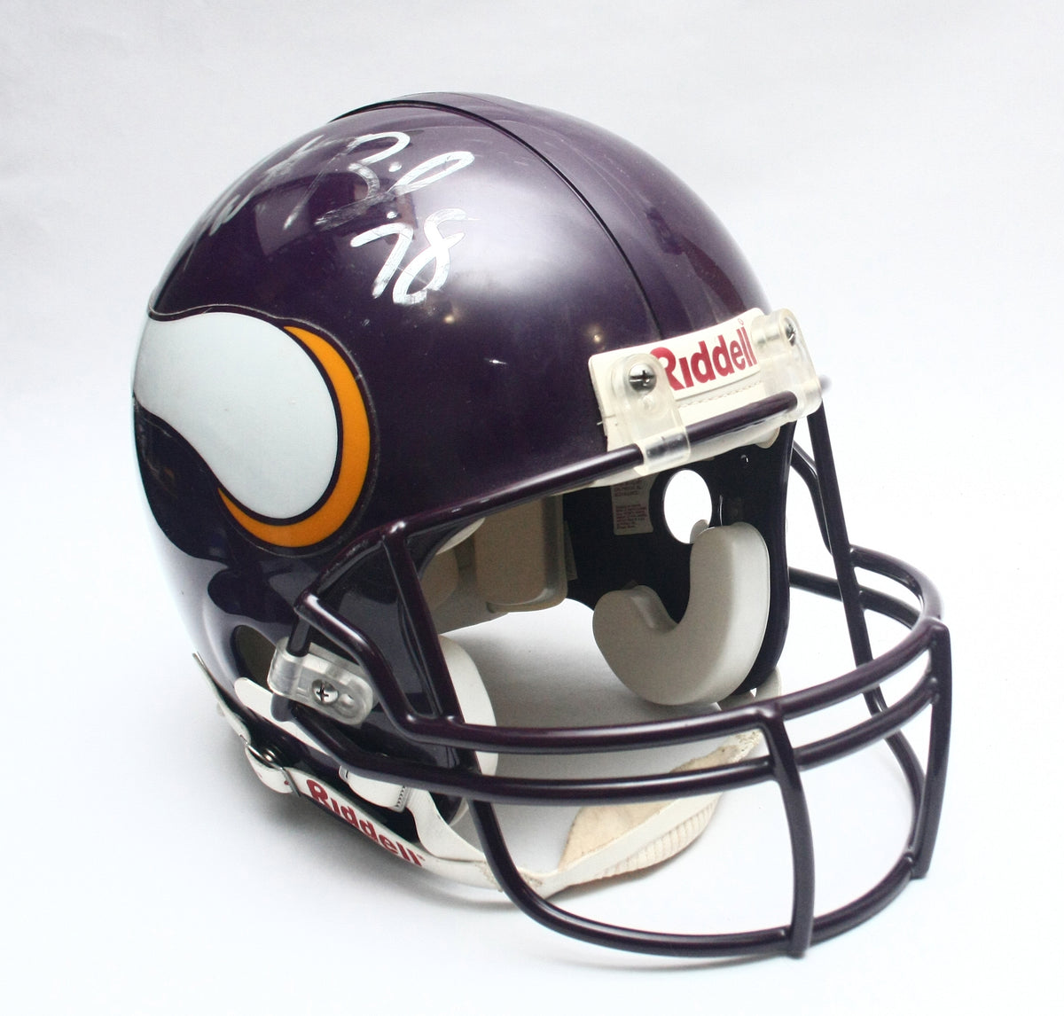 Vintage Minnesota Vikings Riddell VSR4 Pro Line Large Football Helmet Matt Birk Signature