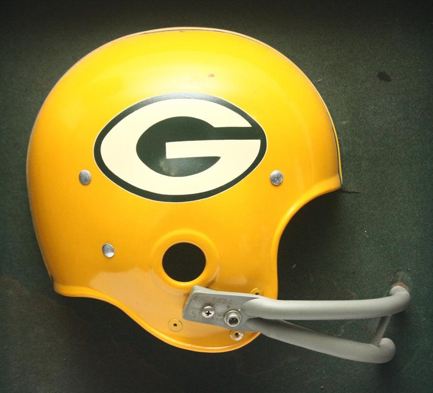 Rare Vintage 1960s Green Bay Packers Riddell RK Football Helmet Plaque