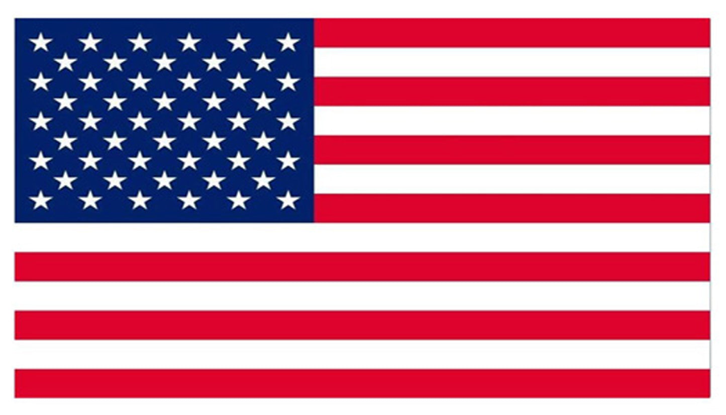 American Flag Decal for Back of the Football Helmet - 1 in X 1.75 in - 20 Mil 3M