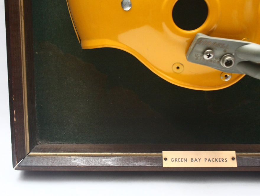 Rare Vintage 1960s Green Bay Packers Riddell RK Football Helmet Plaque