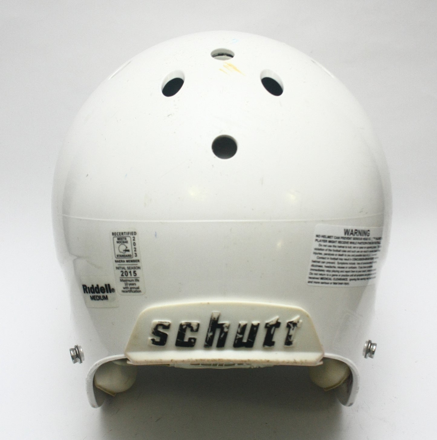 Game Used Schutt Air XP VDT Varsity Football Helmet- Size Medium