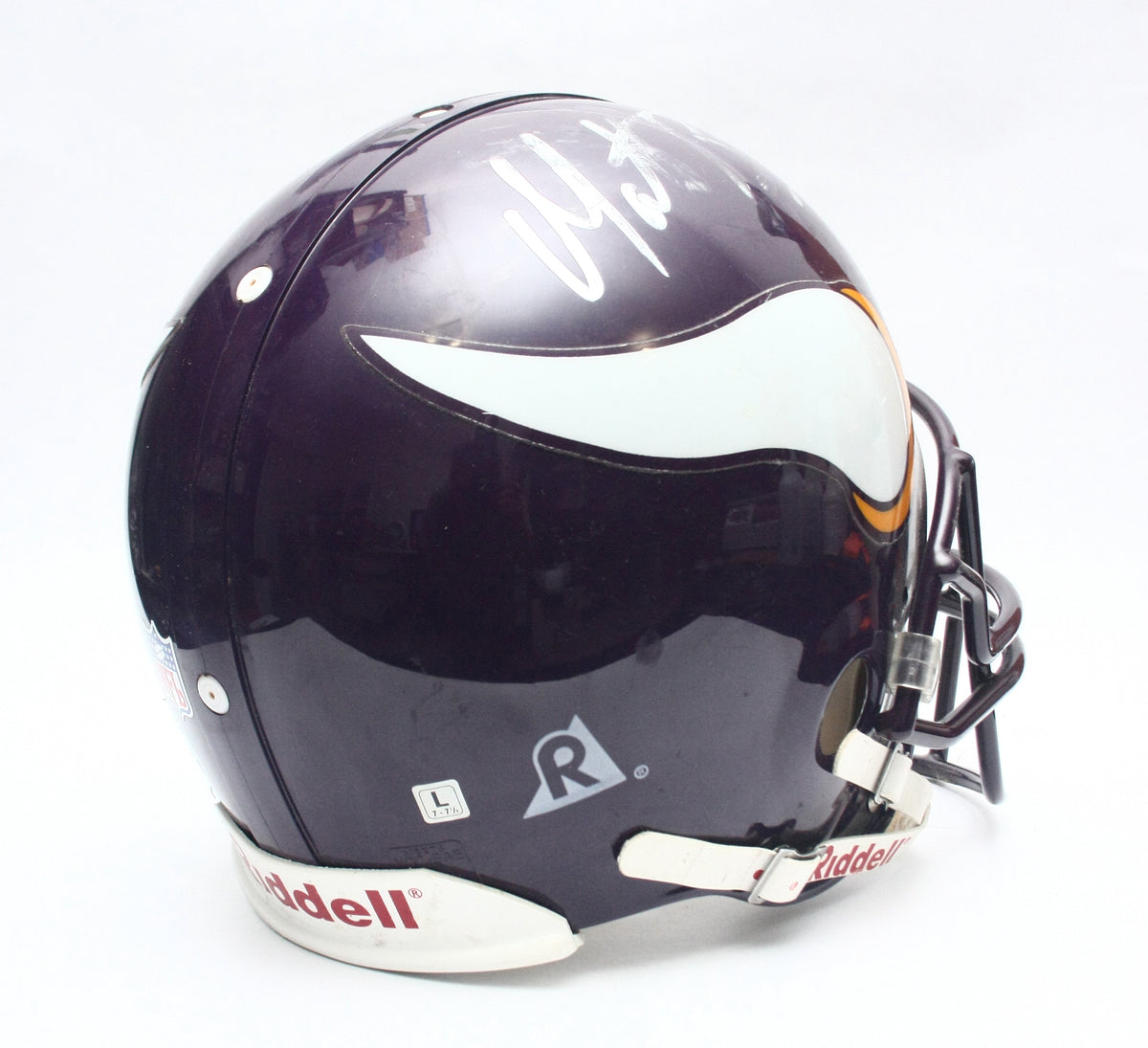 Vintage Minnesota Vikings Riddell VSR4 Pro Line Large Football Helmet Matt Birk Signature