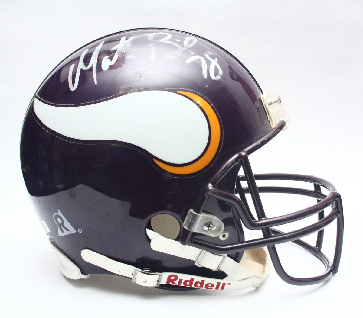 Vintage Minnesota Vikings Riddell VSR4 Pro Line Large Football Helmet Matt Birk Signature