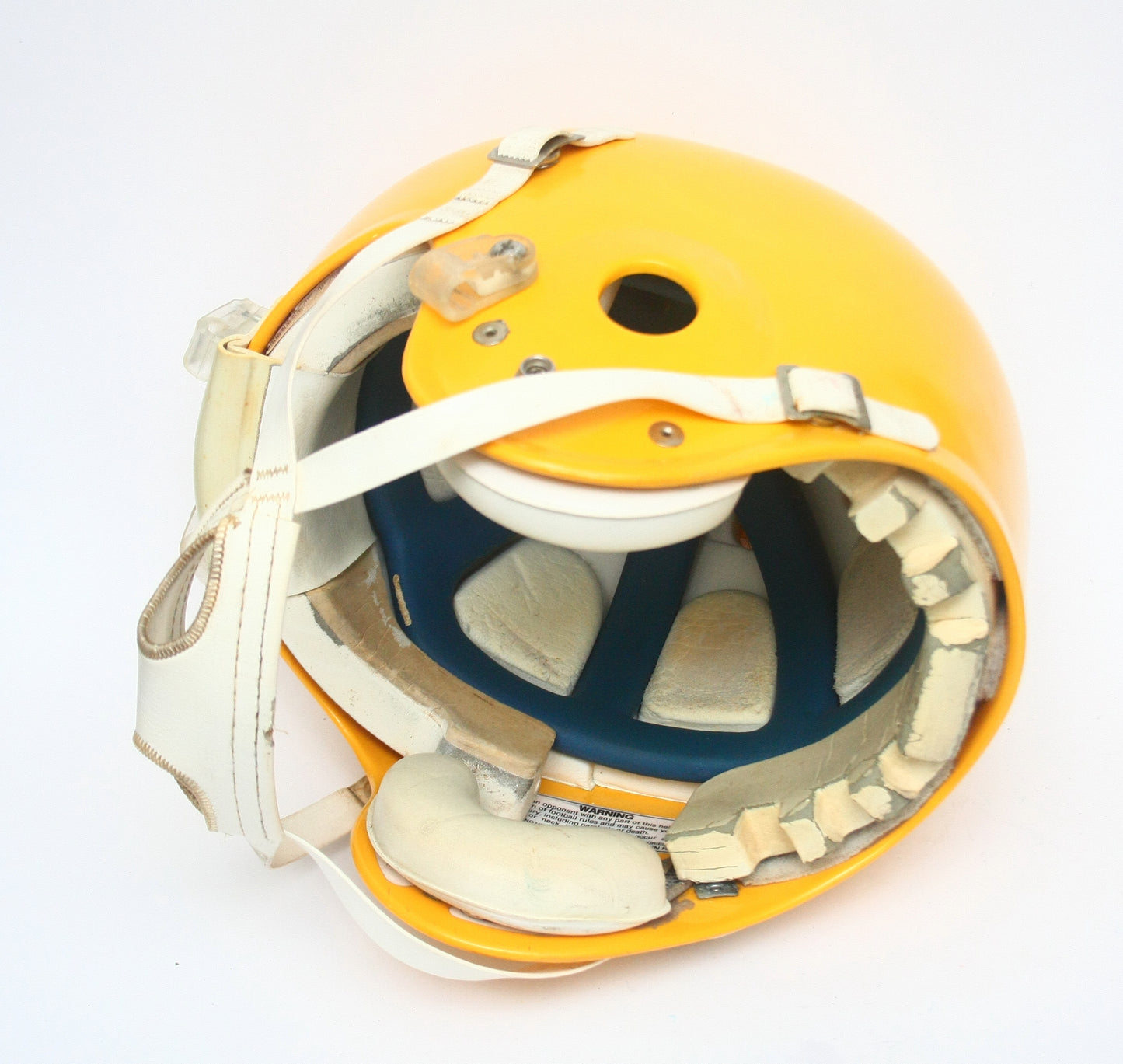 Game Used Schutt Pro Air II MEDIUM Football Helmet - Packers Yellow