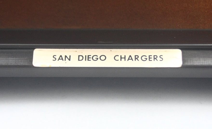 Rare Vintage 1960s San Diego Chargers Riddell RK Football Helmet Plaque