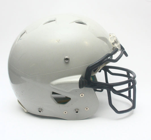 Game Used Schutt ION Large Football Helmet - Grey