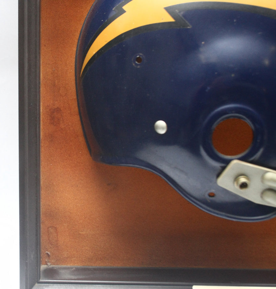 Rare Vintage 1960s San Diego Chargers Riddell RK Football Helmet Plaque