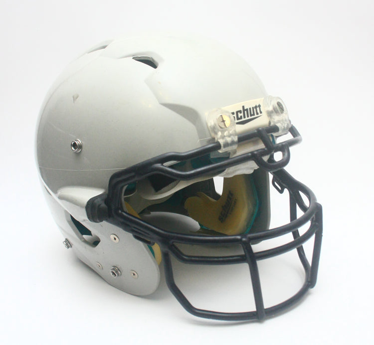 Game Used Schutt ION Large Football Helmet - Grey