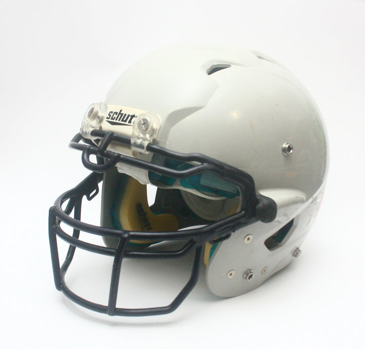 Game Used Schutt ION Large Football Helmet - Grey