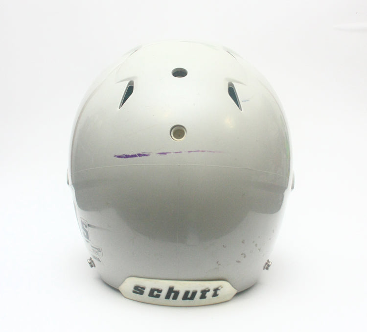 Game Used Schutt ION Large Football Helmet - Grey