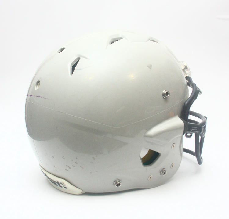 Game Used Schutt ION Large Football Helmet - Grey