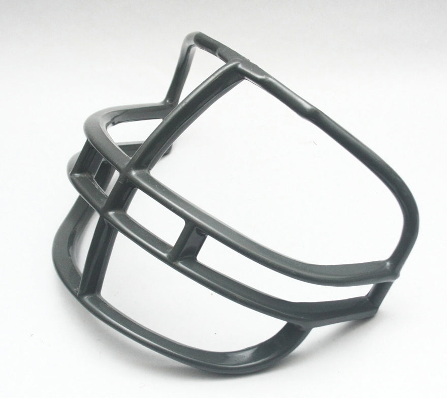 Game used Vintage 1980s 1990s Riddell Kra-Lite Football Helmet Facemask - Grey