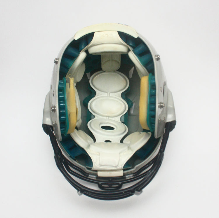 Game Used Schutt ION Large Football Helmet - Grey