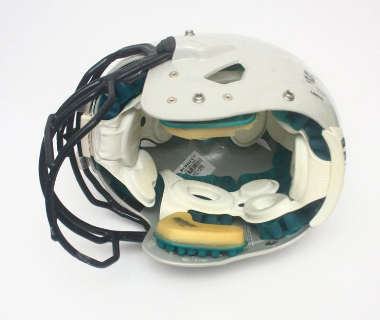 Game Used Schutt ION Large Football Helmet - Grey