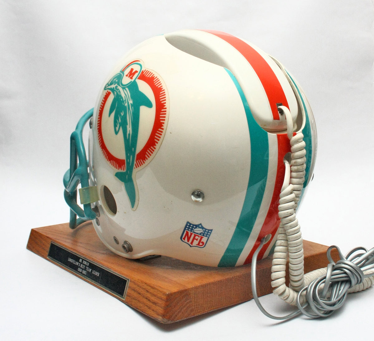 Rare Vintage 1990s Miami Dolphins Nardi Draft Day Football Helmet Phone - NMint