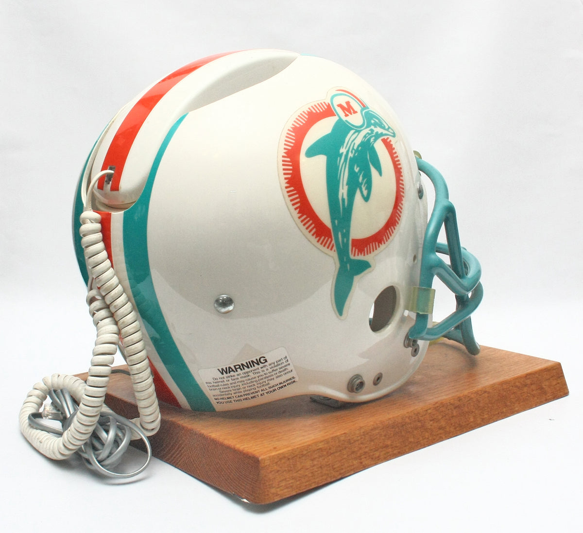 Rare Vintage 1990s Miami Dolphins Nardi Draft Day Football Helmet Phone - NMint