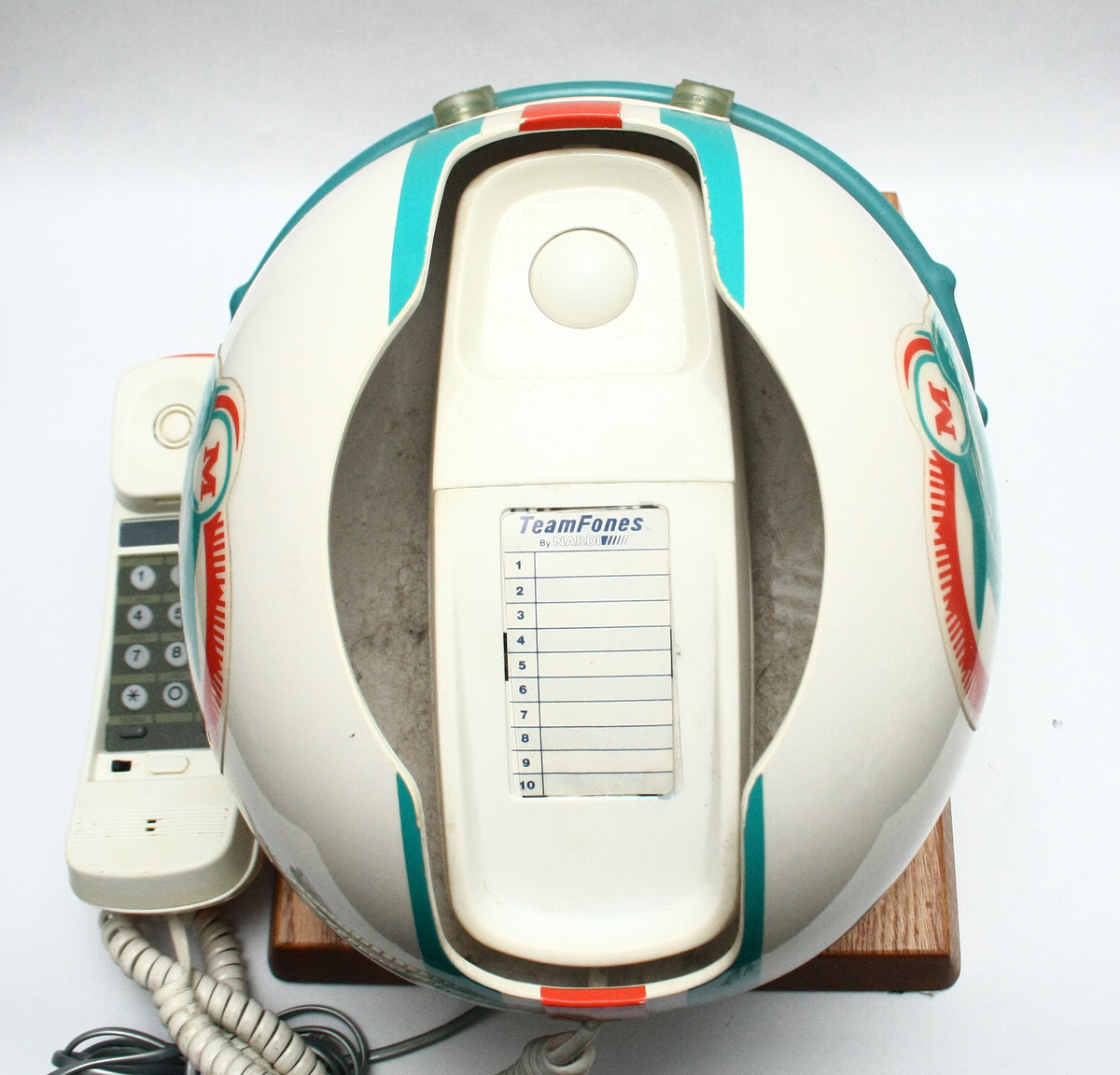 Rare Vintage 1990s Miami Dolphins Nardi Draft Day Football Helmet Phone - NMint