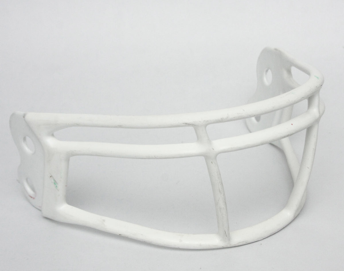Game Used Riddell AX-2B-S AXIOM Football Helmet Facemask - White