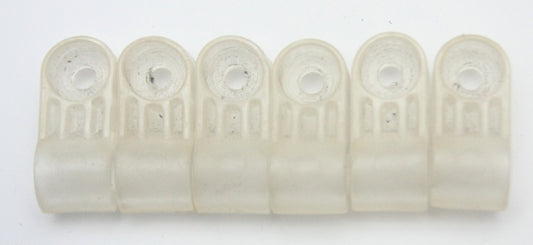6 Vintage Game Used Riddell Kra-Lite Football Helmet Facemask Clips 092825I