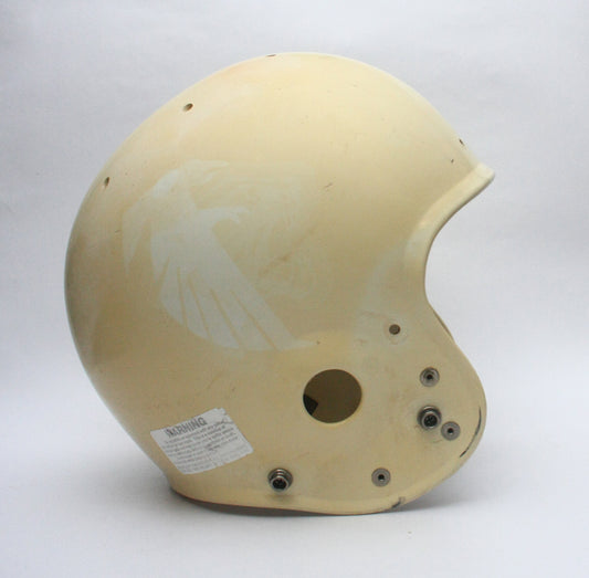 Vintage Game Used White 1990s Schutt Air Youth Large Football Helmet Shell Only