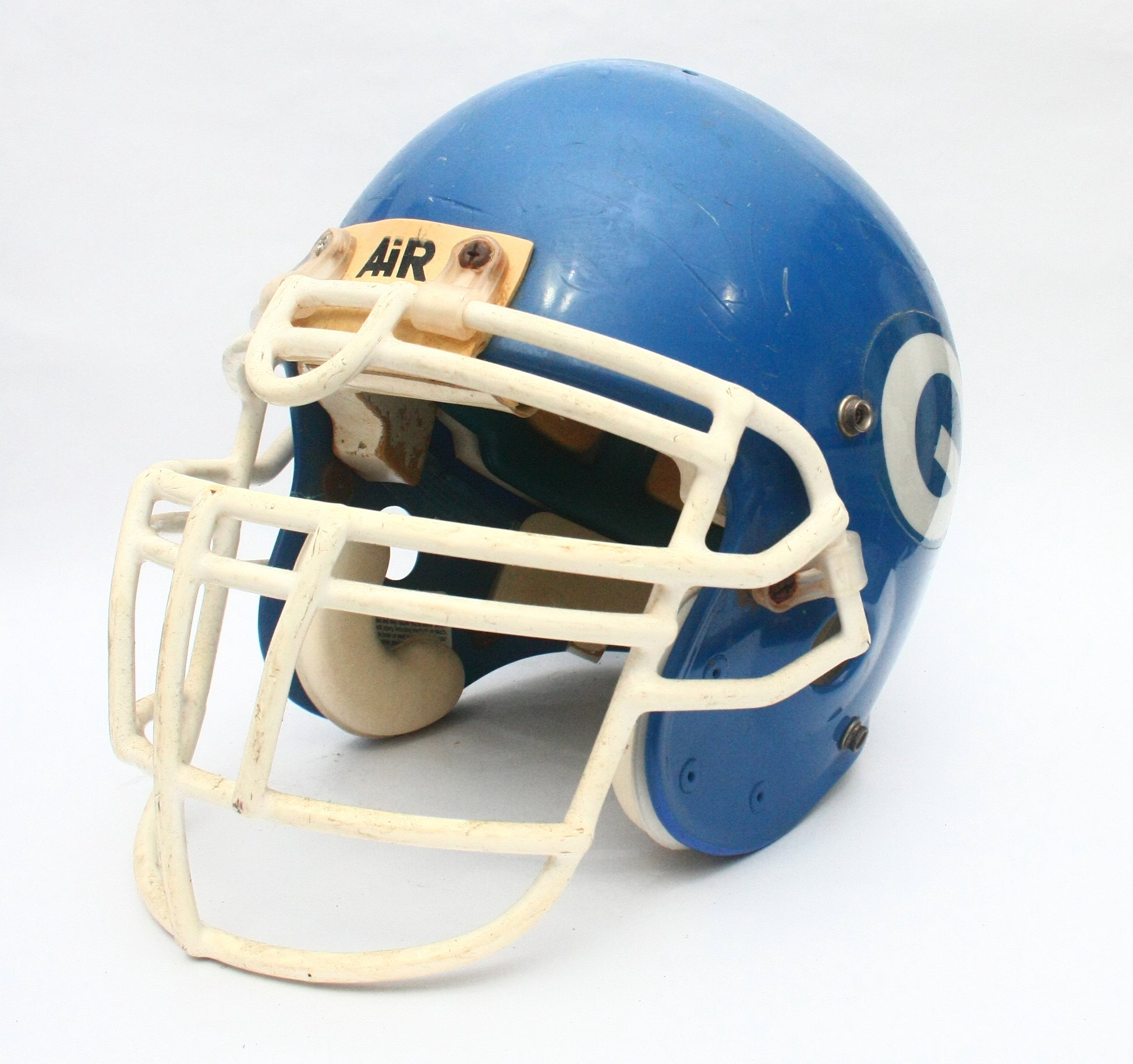 early 90s high school football helmet Vintage 1990s Game Used Georgetown Eagles Texas High School Schutt PA2 – Football Helmet Restoration Center