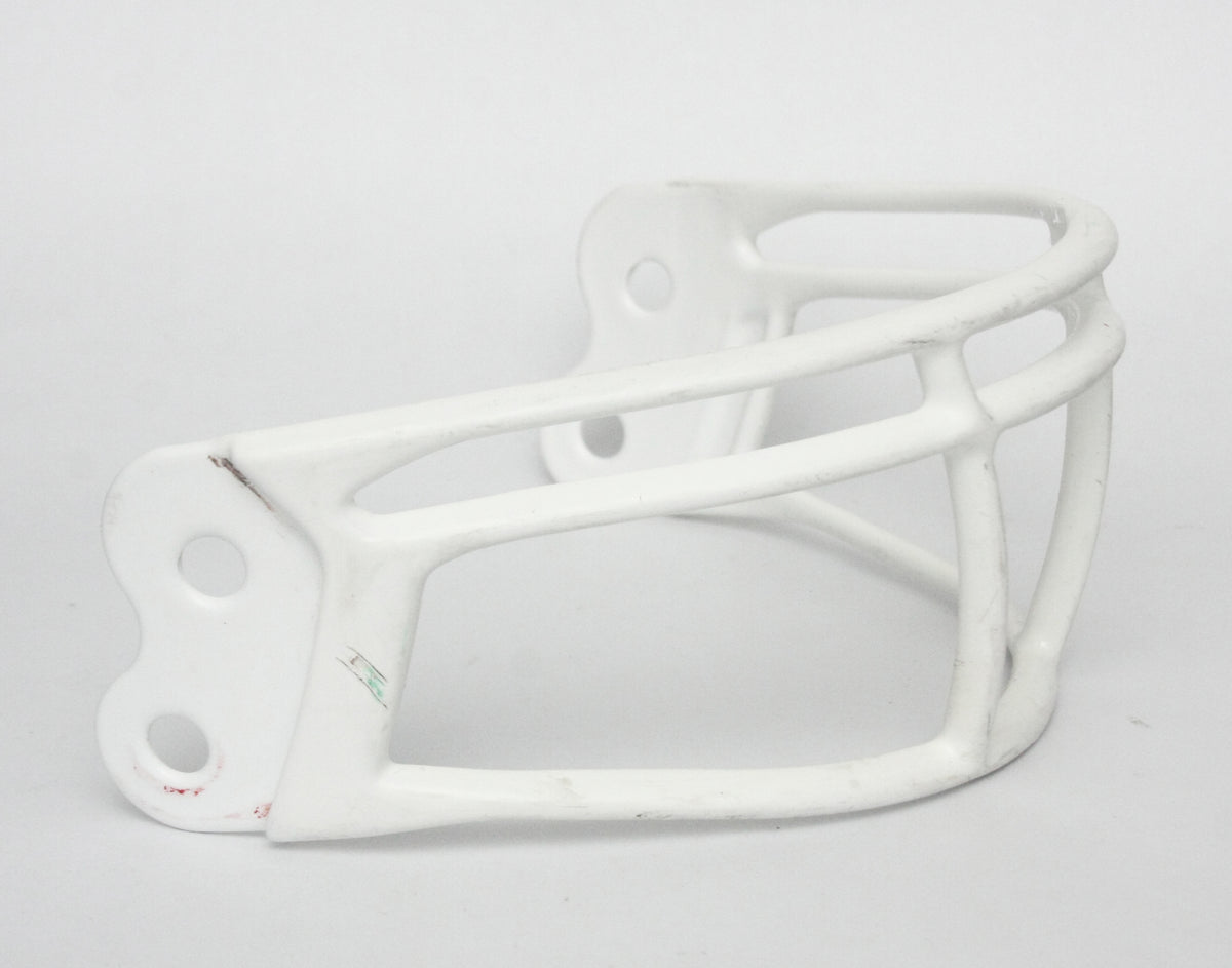 Game Used Riddell AX-2B-S AXIOM Football Helmet Facemask - White