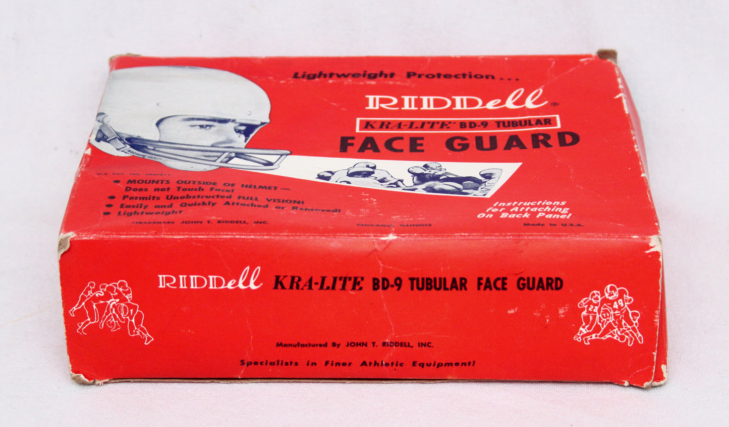 **Ultra Rare** NIB Vintage 1950s Riddell BD-9 Two Bar Football Helmet Facemask