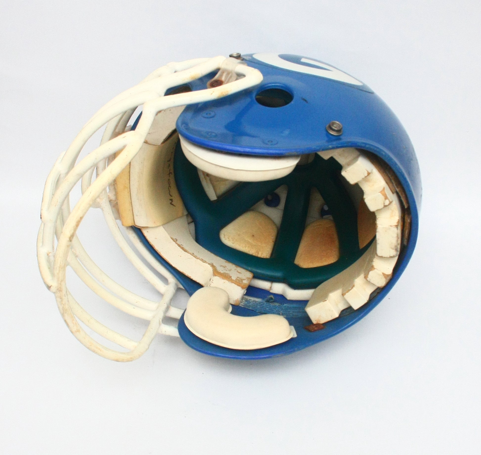 Vintage 1990s Game Used Georgetown Eagles Texas High School Schutt PA2 – Football Helmet Restoration Center Vintage 1990s Game Used Georgetown Eagles Texas High School Schutt PA2 – Football Helmet Restoration Center