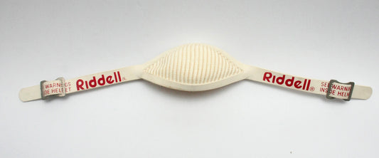 Vintage Game Used 1970s 80s Riddell Two Point Football Helmet Chinstrap 2