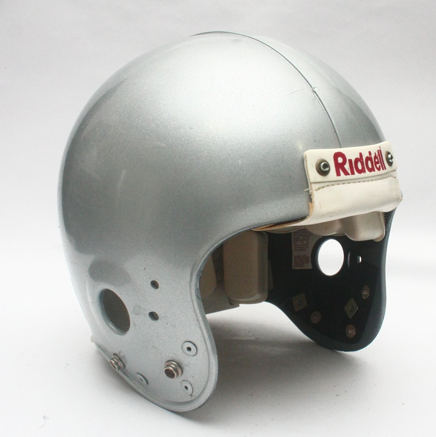 Vintage Riddell VSR4 Silver Metallic Adult Large Football Helmet