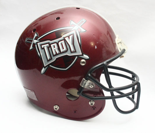Vintage Game Used 2000s Troy Trojans Schutt Pro Air II Football Helmet - Size Large