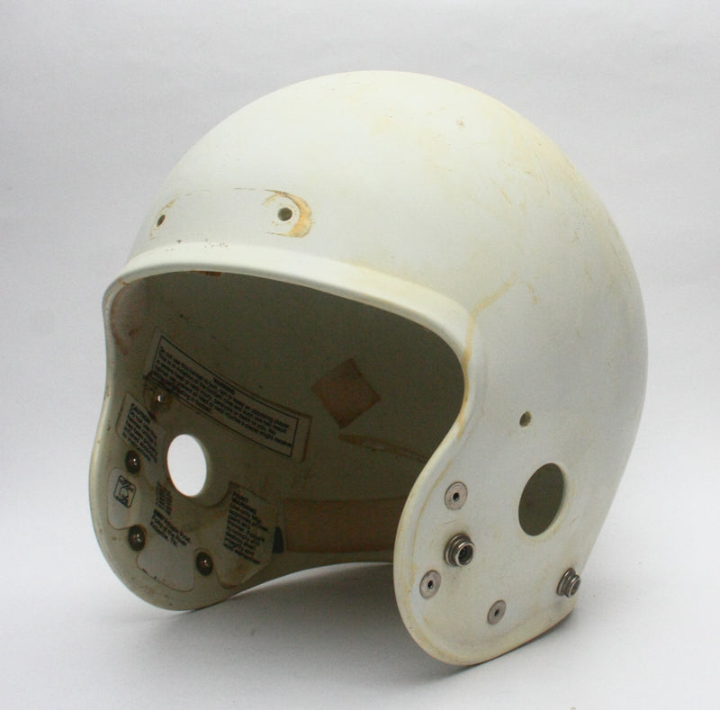 Vintage Game Used White 1980s BIKE IV Youth Medium Football Helmet Shell Only