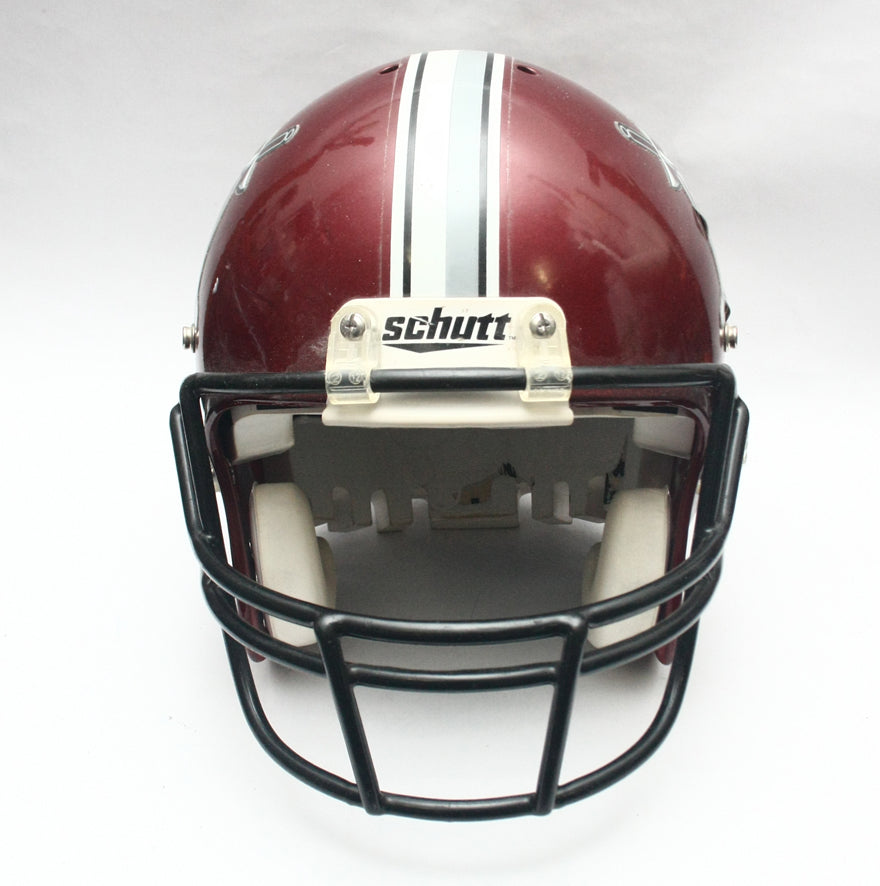 Vintage Game Used 2000s Troy Trojans Schutt Pro Air II Football Helmet - Size Large