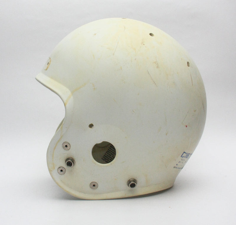Vintage Game Used White 1980s BIKE IV Youth Medium Football Helmet Shell Only