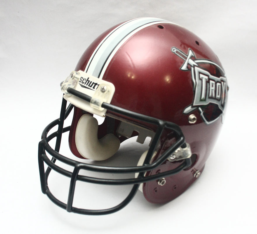 Vintage Game Used 2000s Troy Trojans Schutt Pro Air II Football Helmet - Size Large