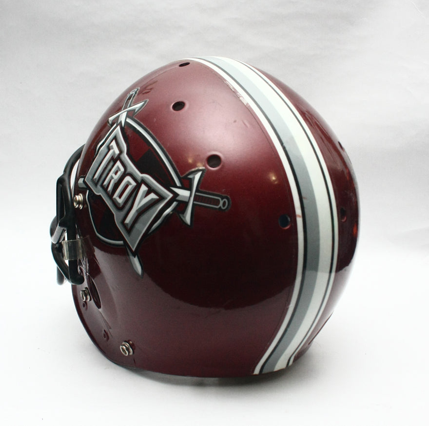Vintage Game Used 2000s Troy Trojans Schutt Pro Air II Football Helmet - Size Large