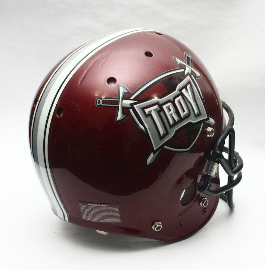 Vintage Game Used 2000s Troy Trojans Schutt Pro Air II Football Helmet - Size Large