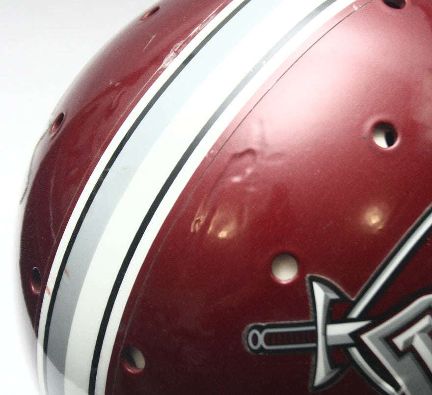 Vintage Game Used 2000s Troy Trojans Schutt Pro Air II Football Helmet - Size Large