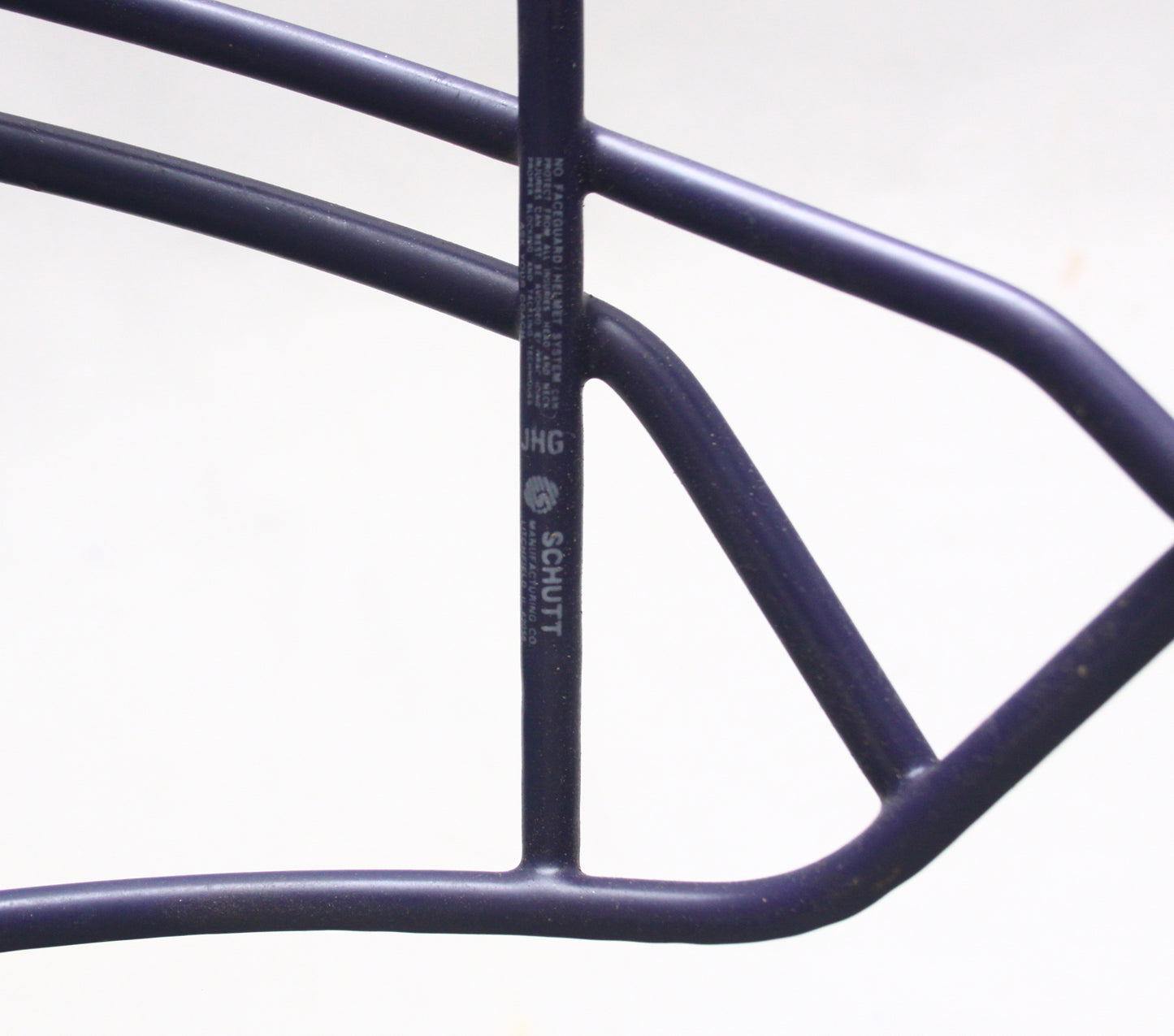 Rare 1980s Purple Schutt NOPO Thin Wire Football Helmet Facemask