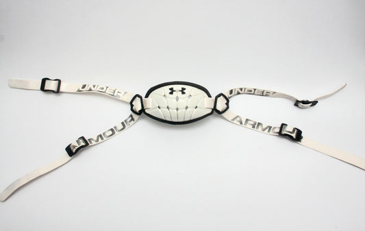 Game Used Under Armour High Hook Four Point Hard Cup Football Helmet Chinstrap