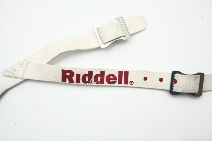 Vintage Game Used 1990s 2000s Riddell 4 Point Low Hook Football Helmet Chinstrap