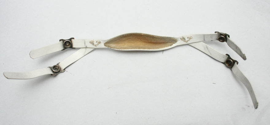 Vintage Game Used Adams Four Point Low Hook Soft Cup Football Helmet Chinstrap