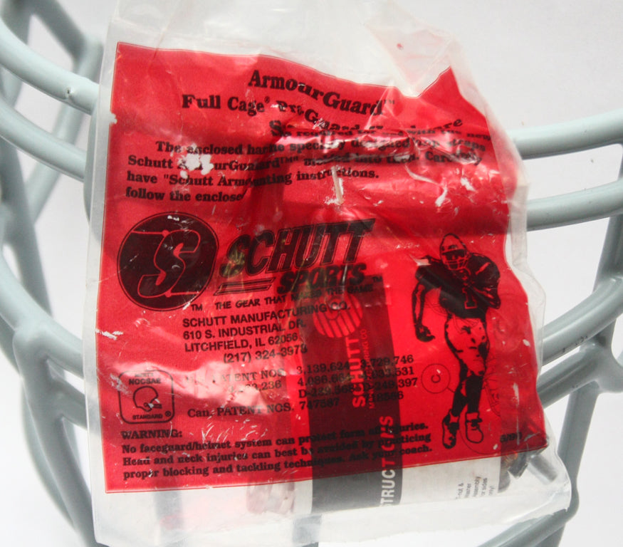 football helmet cage full NOS 1990s 1st Generation Schutt RJOP-DW UB Football Facemask w Clips- – Football Helmet Restoration Center