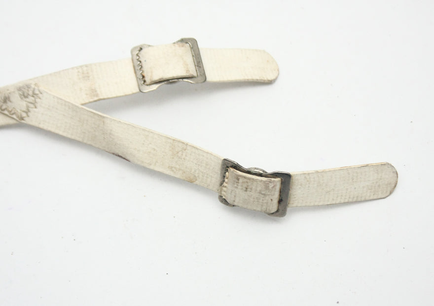 Vintage Game Used Unbranded Four Point Low Hook Football Helmet Chinstrap