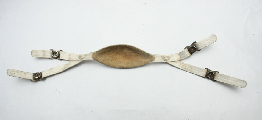 Vintage Game Used Unbranded Four Point Low Hook Football Helmet Chinstrap