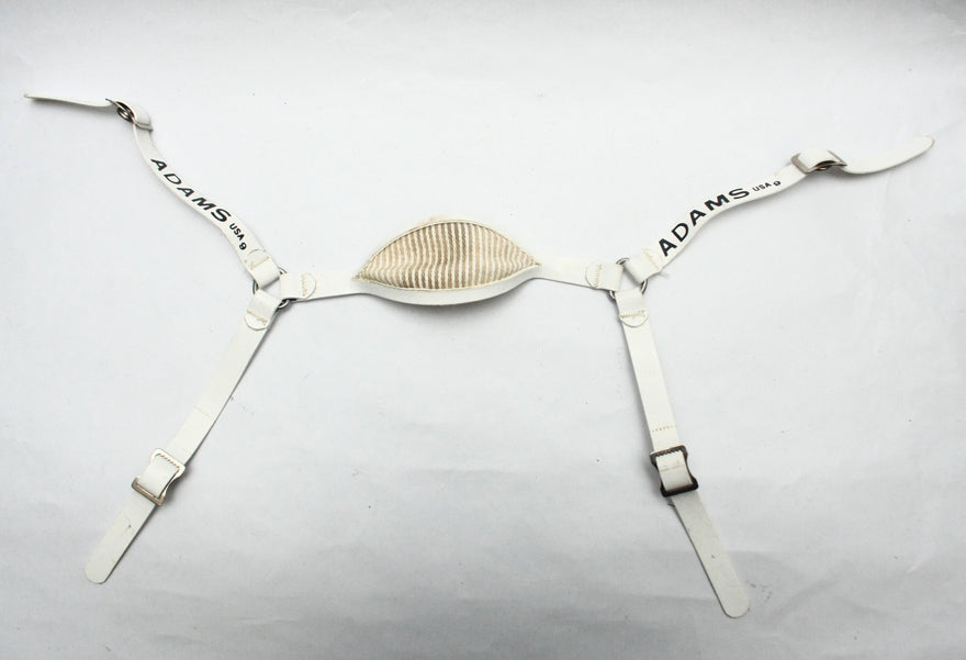 Vintage Game Used Adams Four Point High Hook Soft Cup Football Helmet Chinstrap