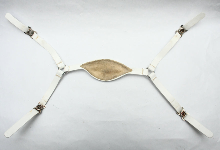 Vintage Game Used Adams Four Point High Hook Soft Cup Football Helmet Chinstrap