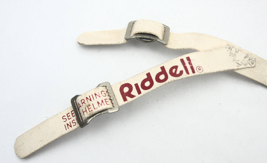 Vintage Game Used 1980s Riddell 4 Point Low Hook Football Helmet Chinstrap