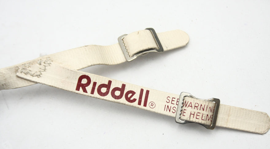 Vintage Game Used 1980s Riddell 4 Point Low Hook Football Helmet Chinstrap